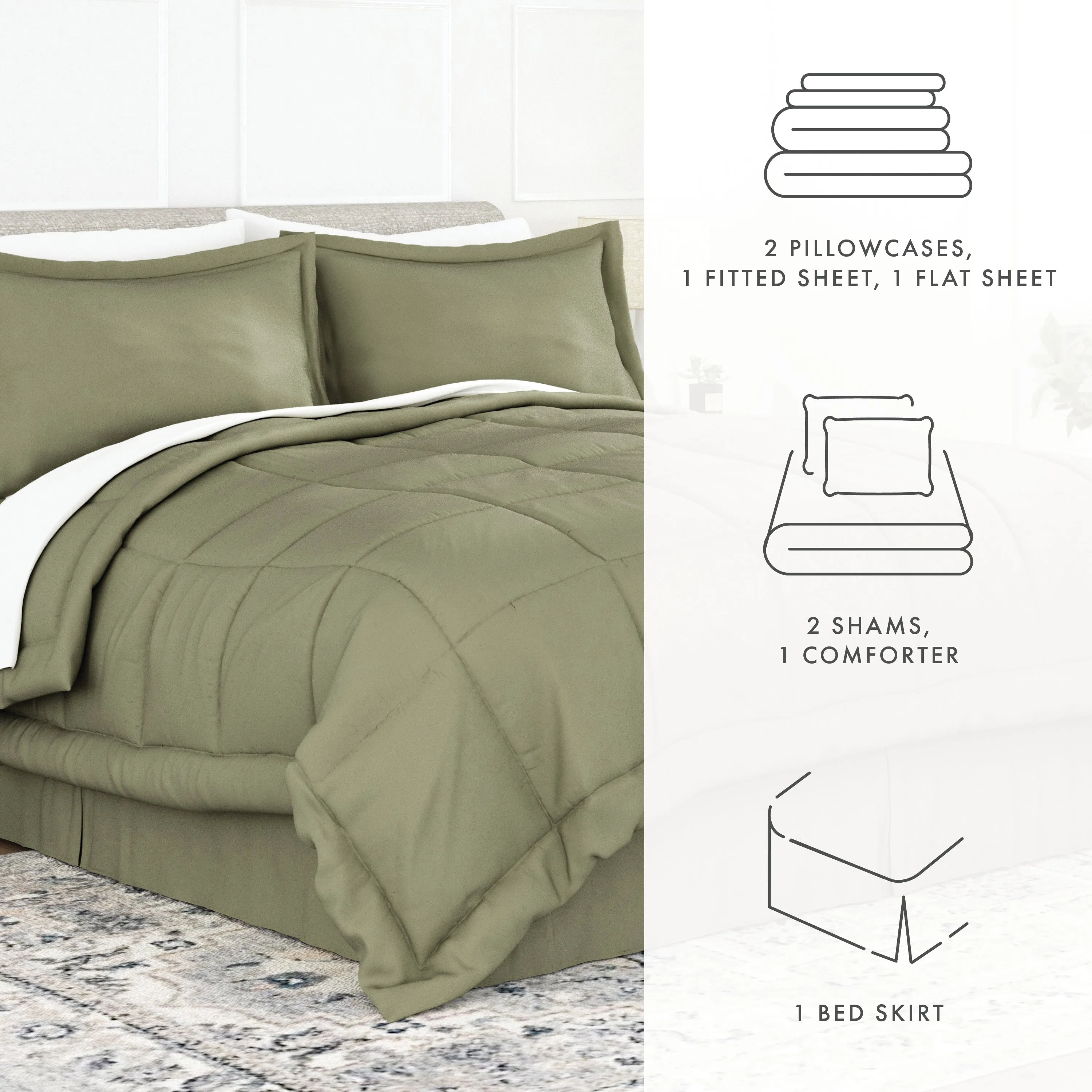 8-Piece Down-Alternative Comforter Set (Sale)