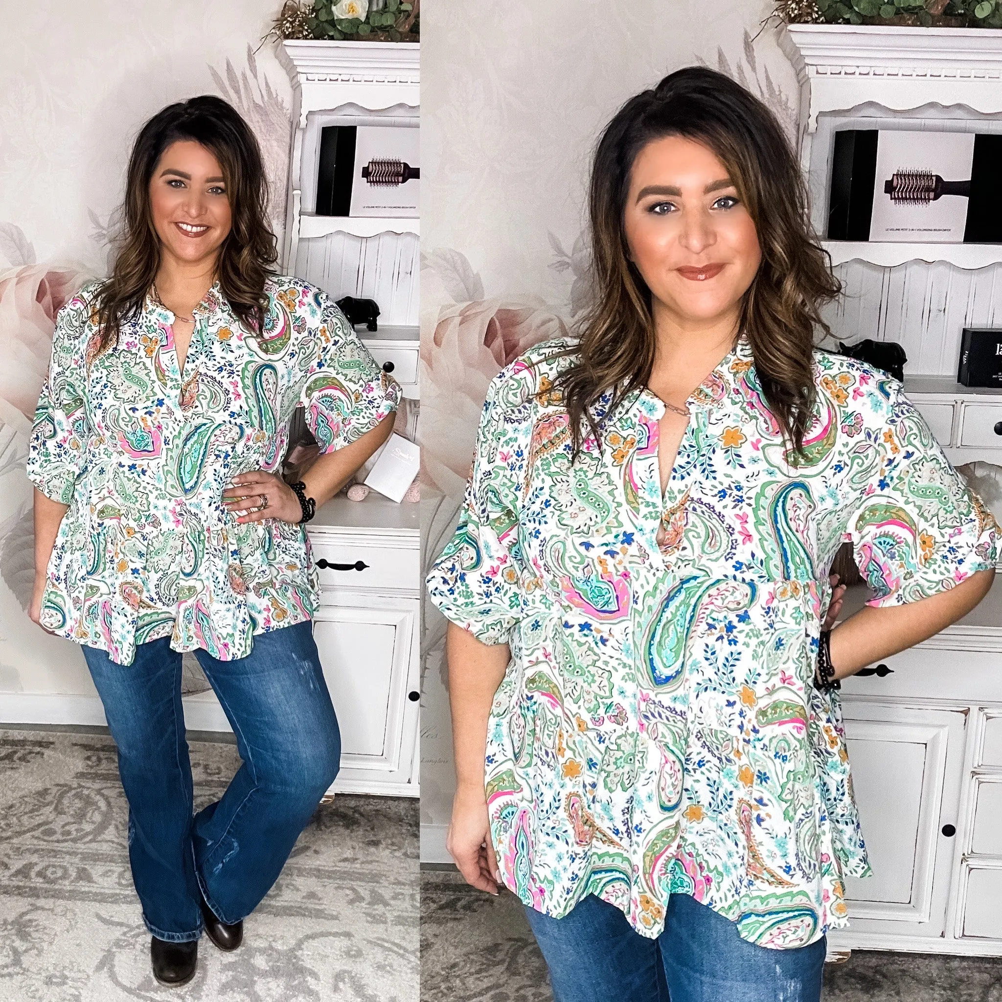 A Perfect Day Paisley Blouse