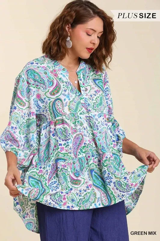 A Perfect Day Paisley Blouse