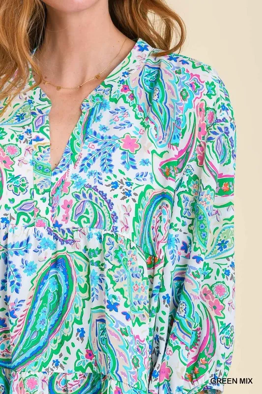 A Perfect Day Paisley Blouse