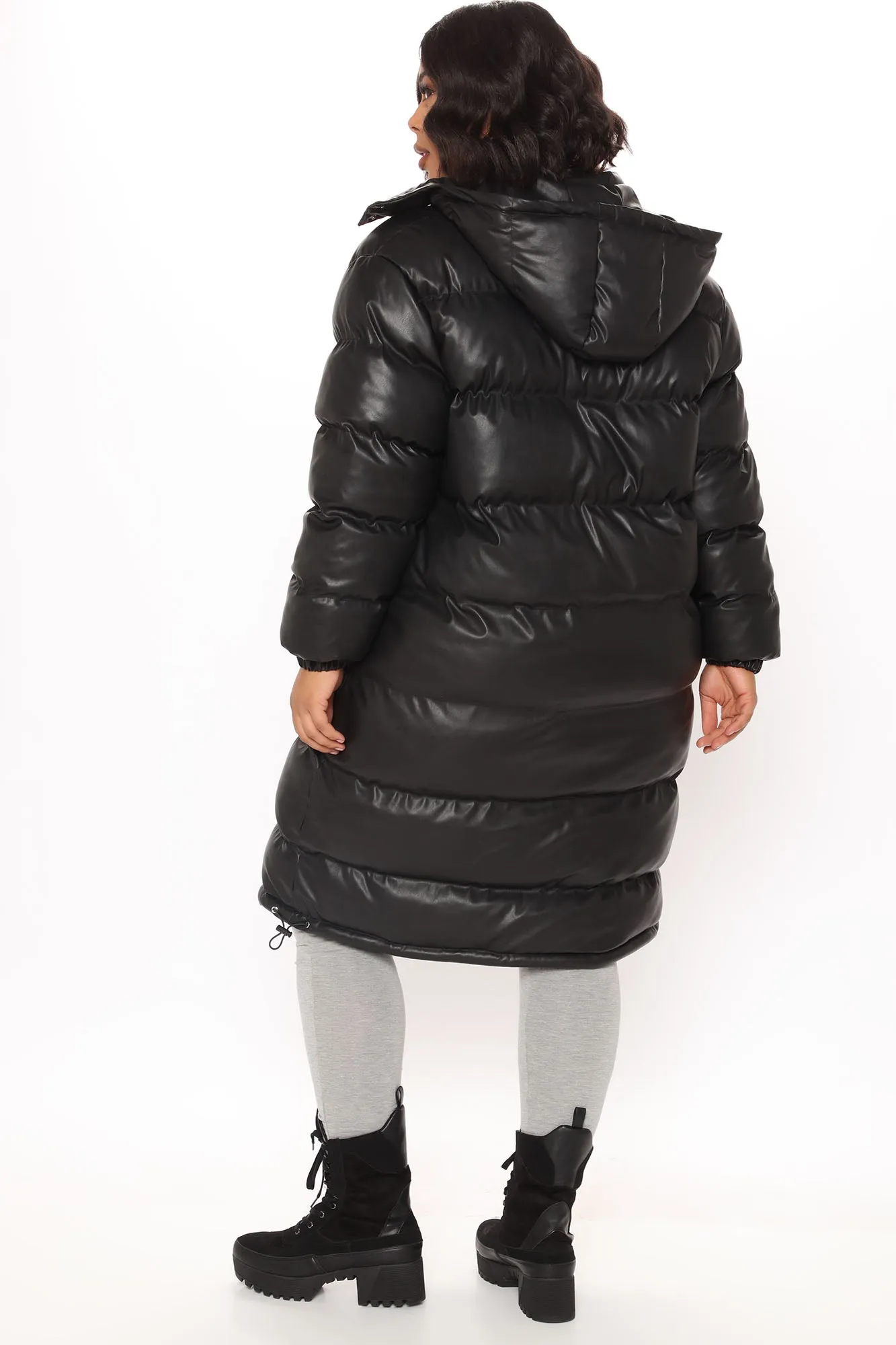 Above Status Puffer Coat - Black