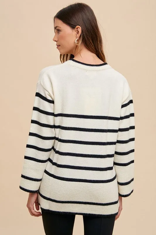 Audrey Loose Fit Block Sweater