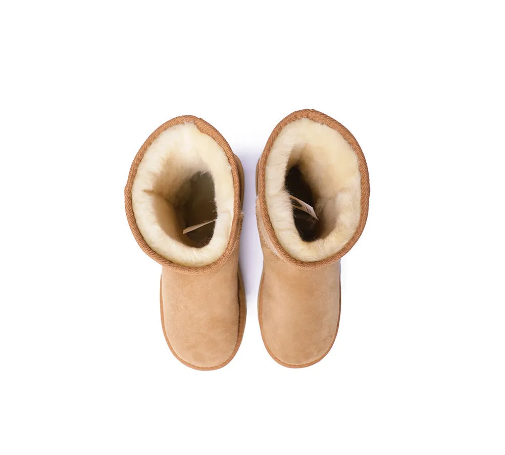 Australian Made Sheepskin Wool Boots Short Platform