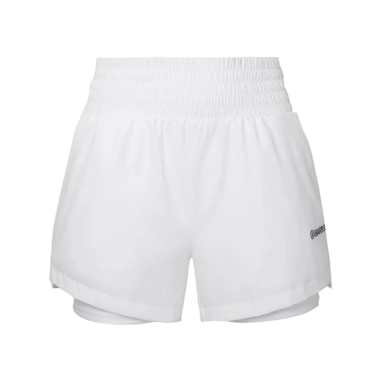 Barrel Women Essential HW Leggings Shorts-WHITE