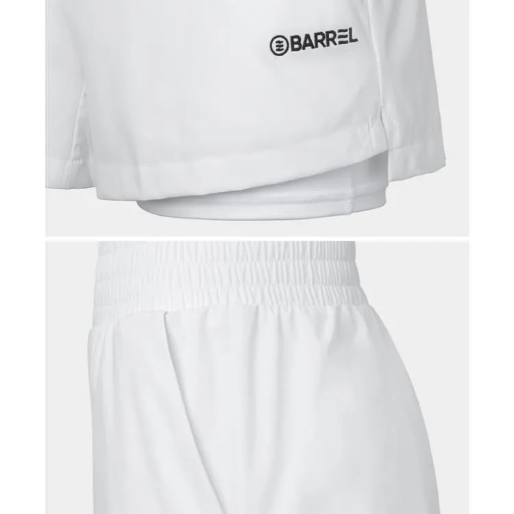 Barrel Women Essential HW Leggings Shorts-WHITE