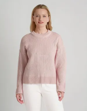 Blush Pink Crewneck Sweater