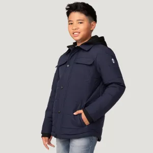 Boys' Puffer Hoodie Shacket