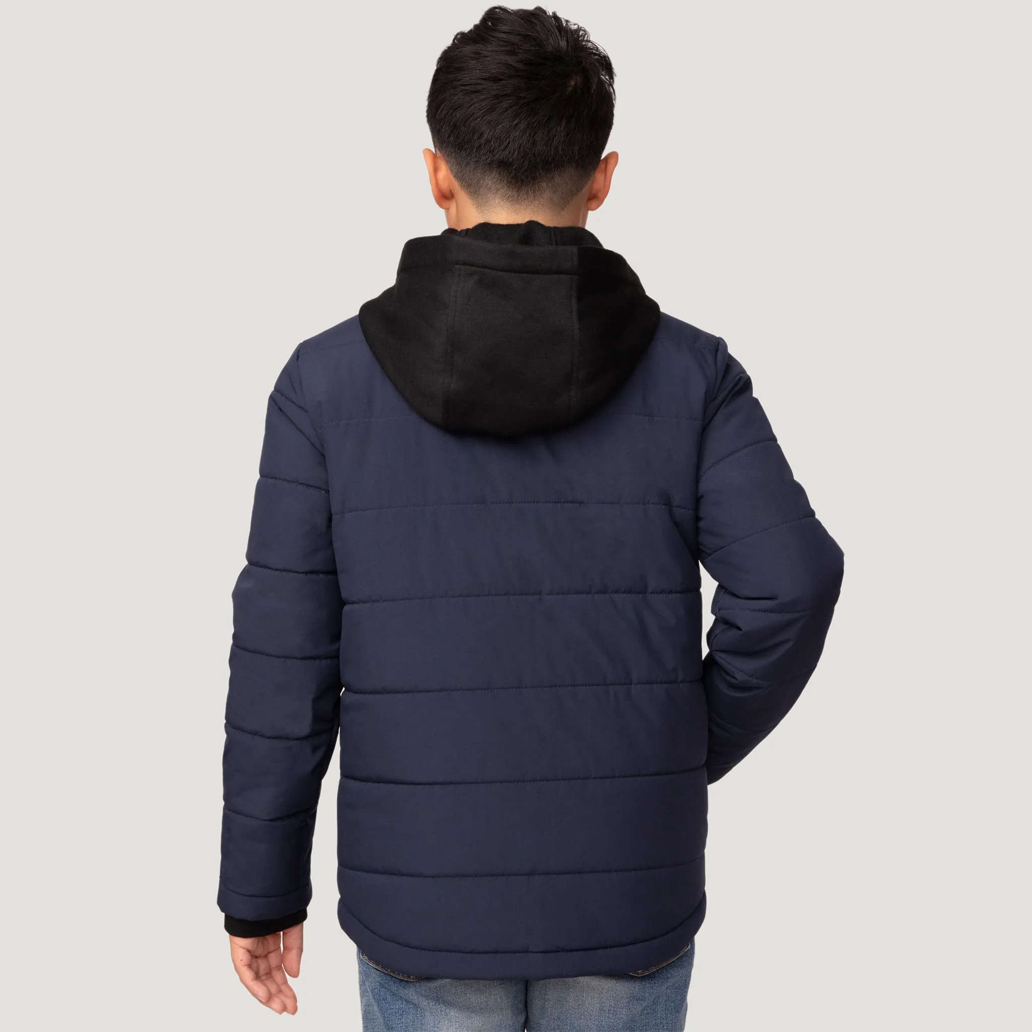 Boys' Puffer Hoodie Shacket