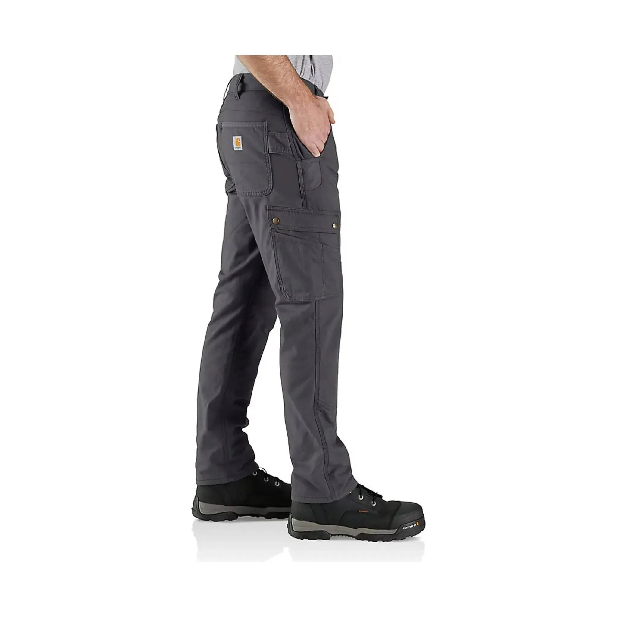 Carhartt Men's Rugged Flex Relaxed Fit Ripstop Cargo Fleece Lined Work Pant - Shadow