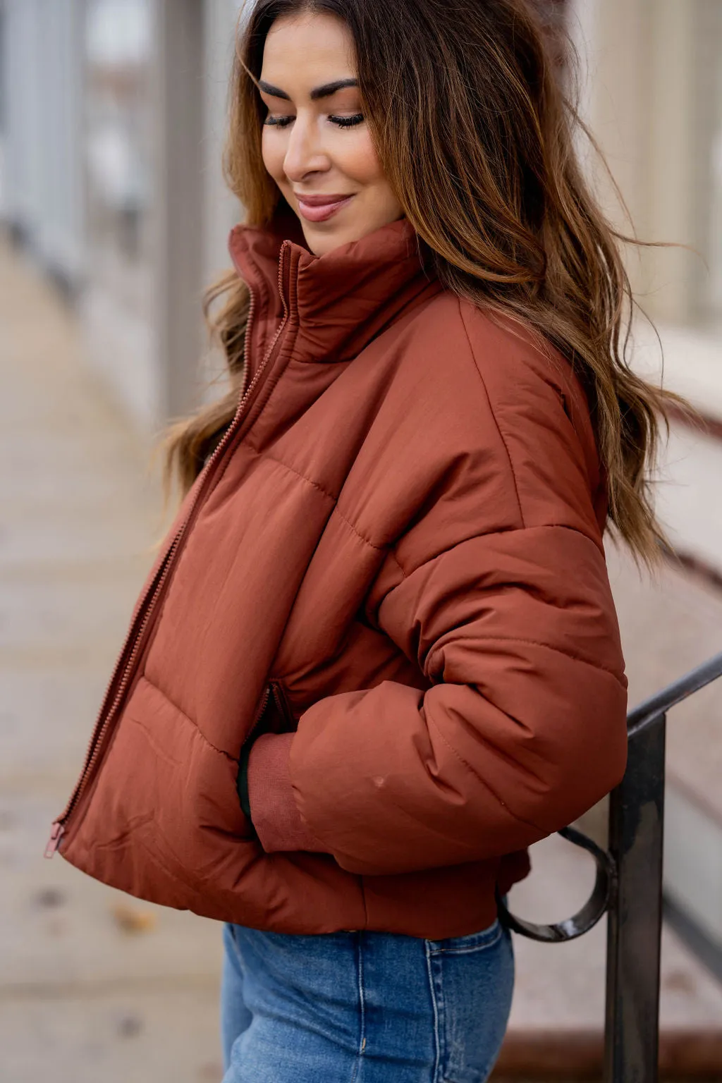 Cozy Cropped Puffer Jacket