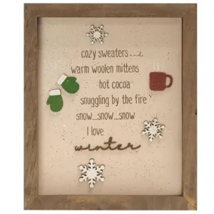 *Cozy Sweaters Dimensional Wooden Frame