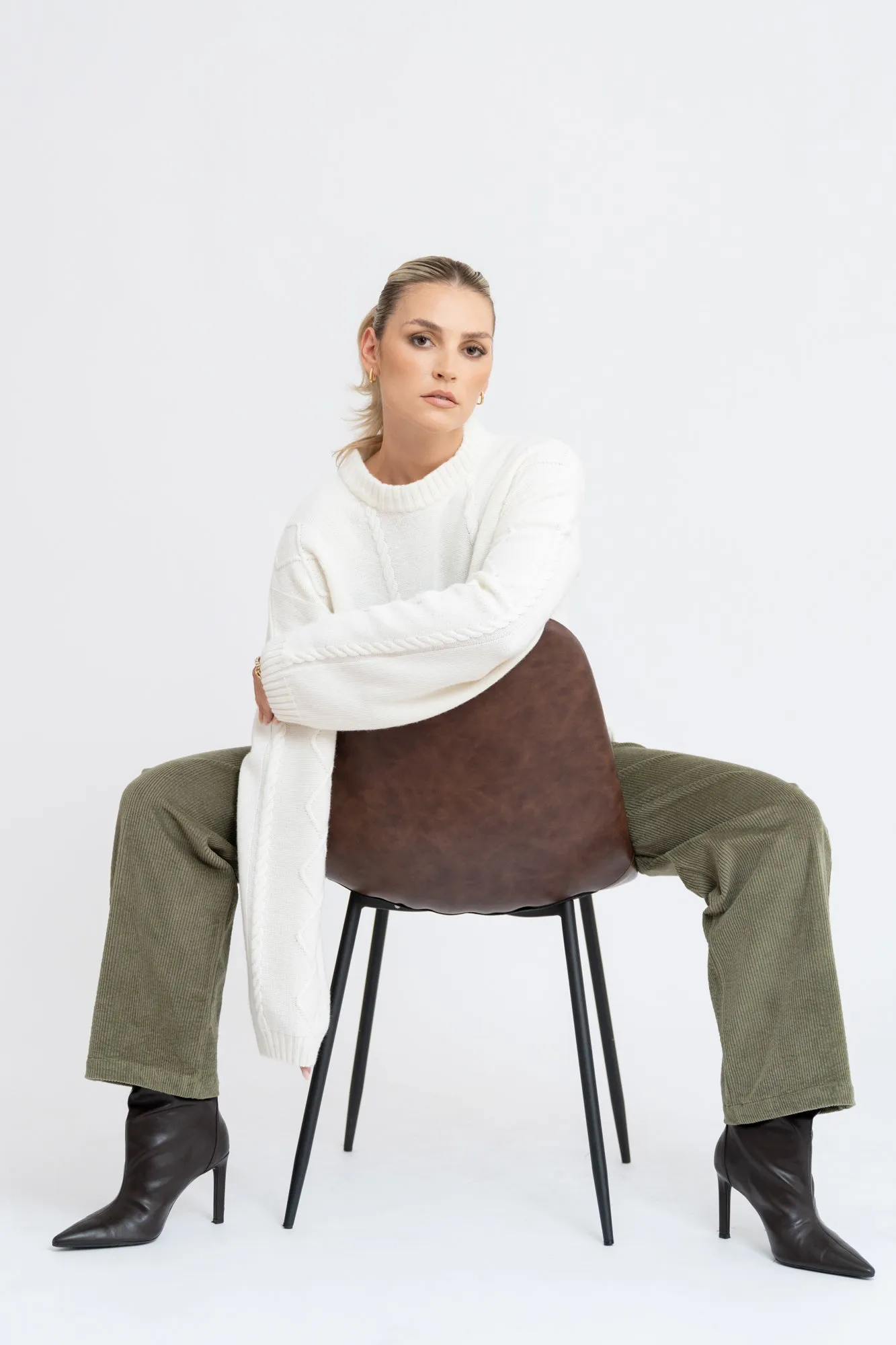 Cozy Wool & Cashmere Blend Jumper Ecru