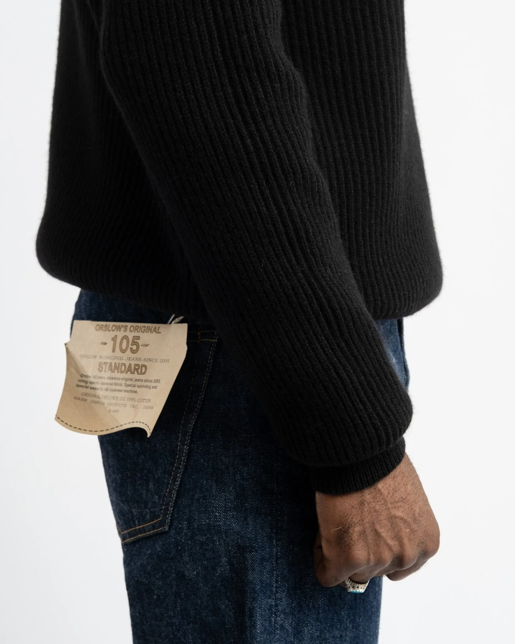 Crewneck Long Sleeve Cashmere Black