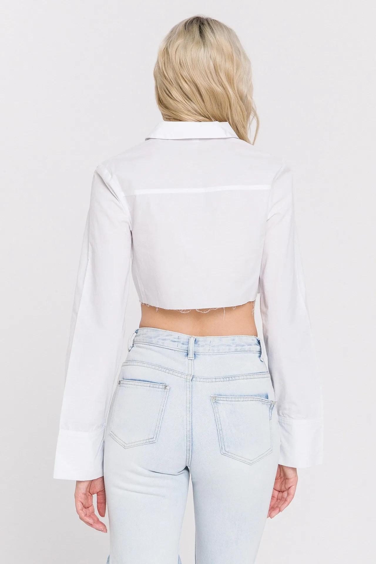 Cropped Long Sleeve Shirt