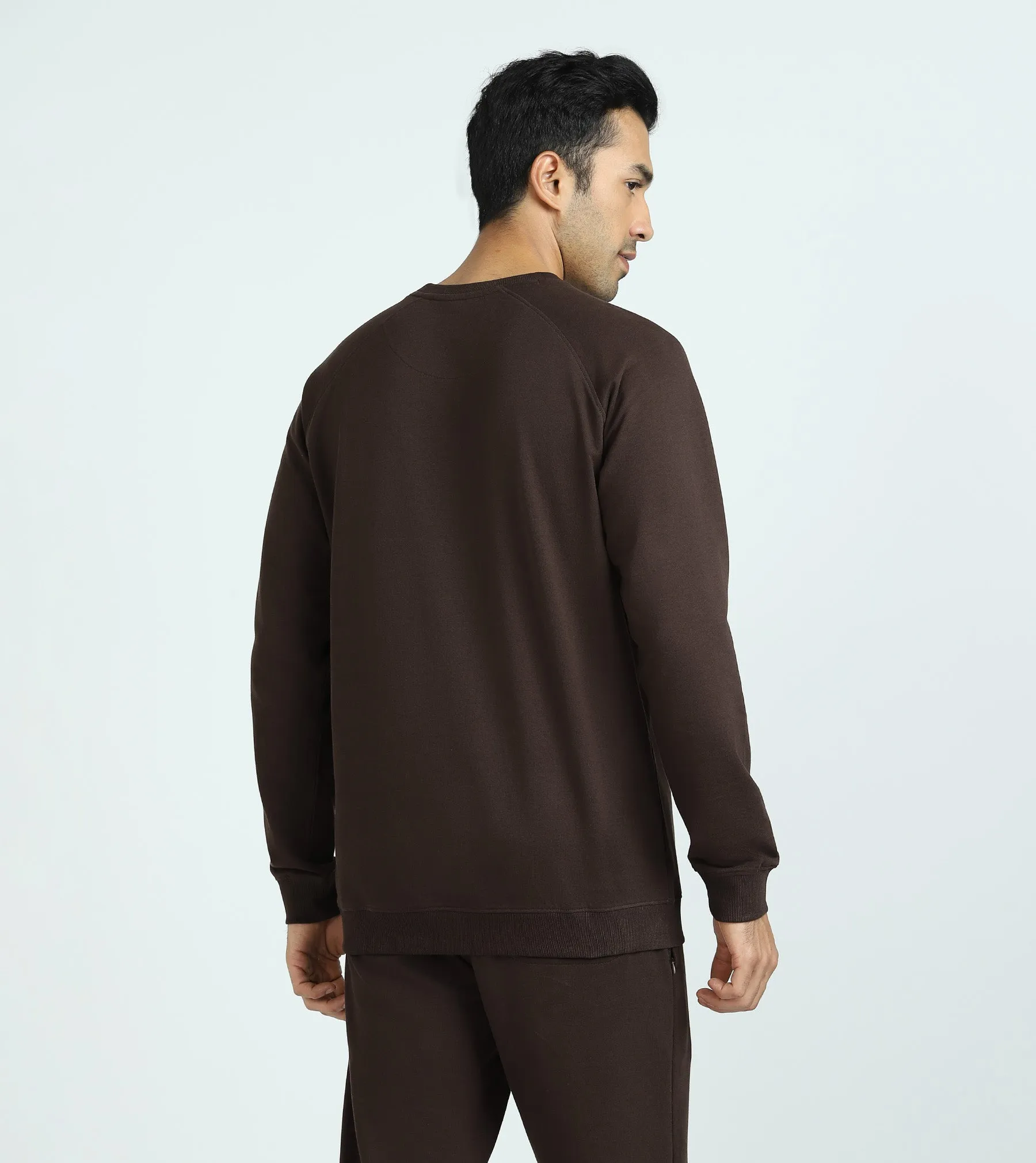 Cruze French Terry Cotton Sweatshirts Malt Brown