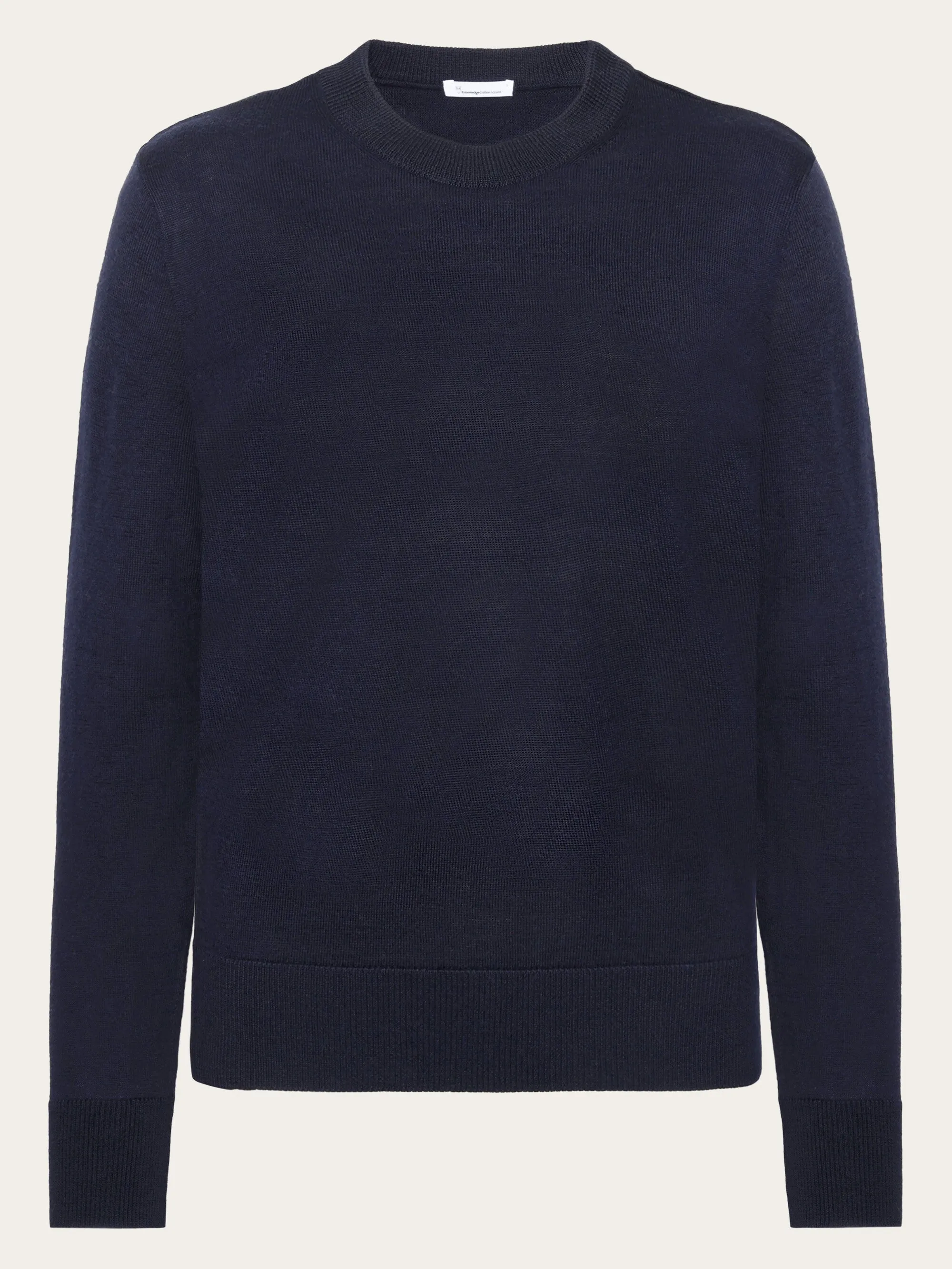 Fine merino crew neck - RWS - Total Eclipse