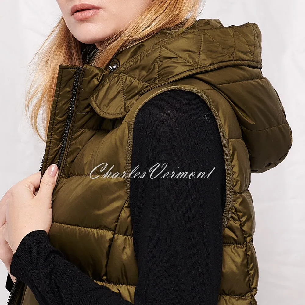 Frandsen Padded Longline Gilet - Style 333-321-88 (Dark Olive)