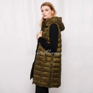 Frandsen Padded Longline Gilet - Style 333-321-88 (Dark Olive)