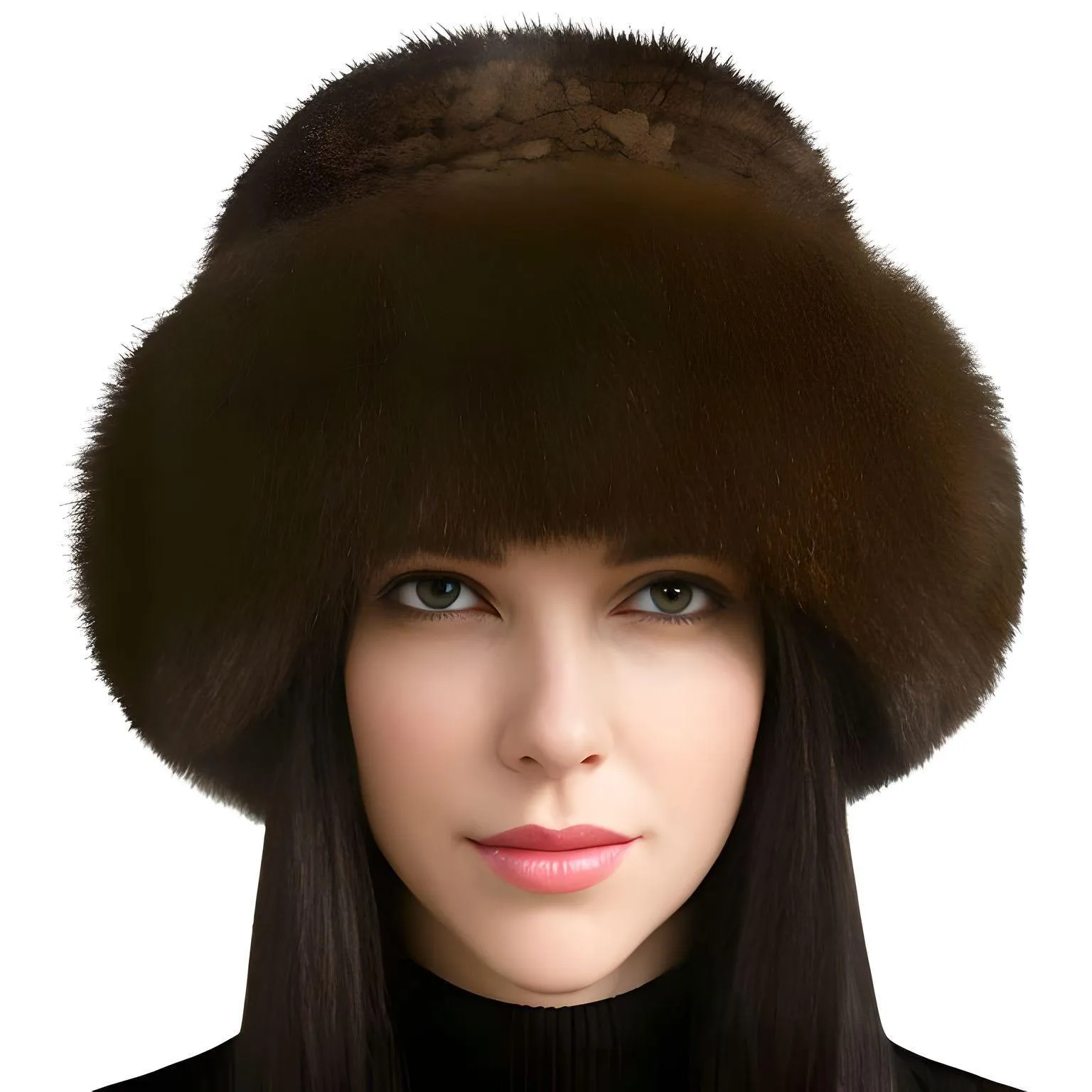 Genuine Real Natural Knitted Mink Fur Hat Cap Luxury Women's Knit Fashion Winter Headwear Warm Real Fox Fur Hats