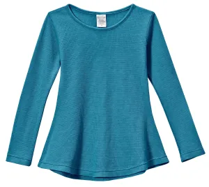 Girls Soft & Cozy Thermal Long Sleeve Tunic | Teal