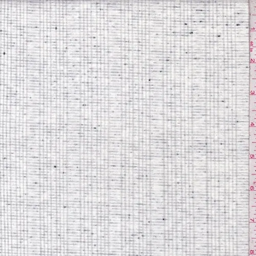 Heather Snow Rib Knit Fabric