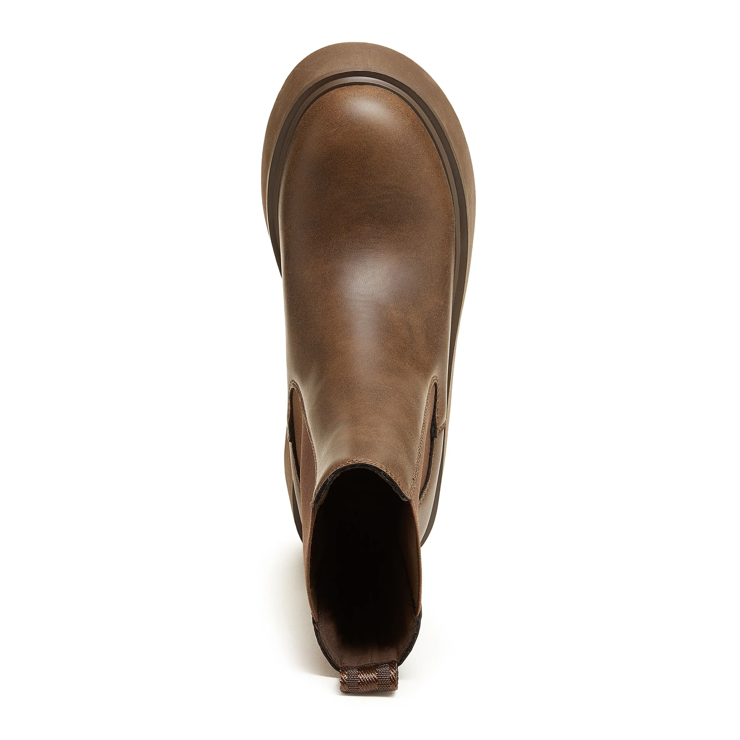 Heyday Brown Platform Chelsea Boot