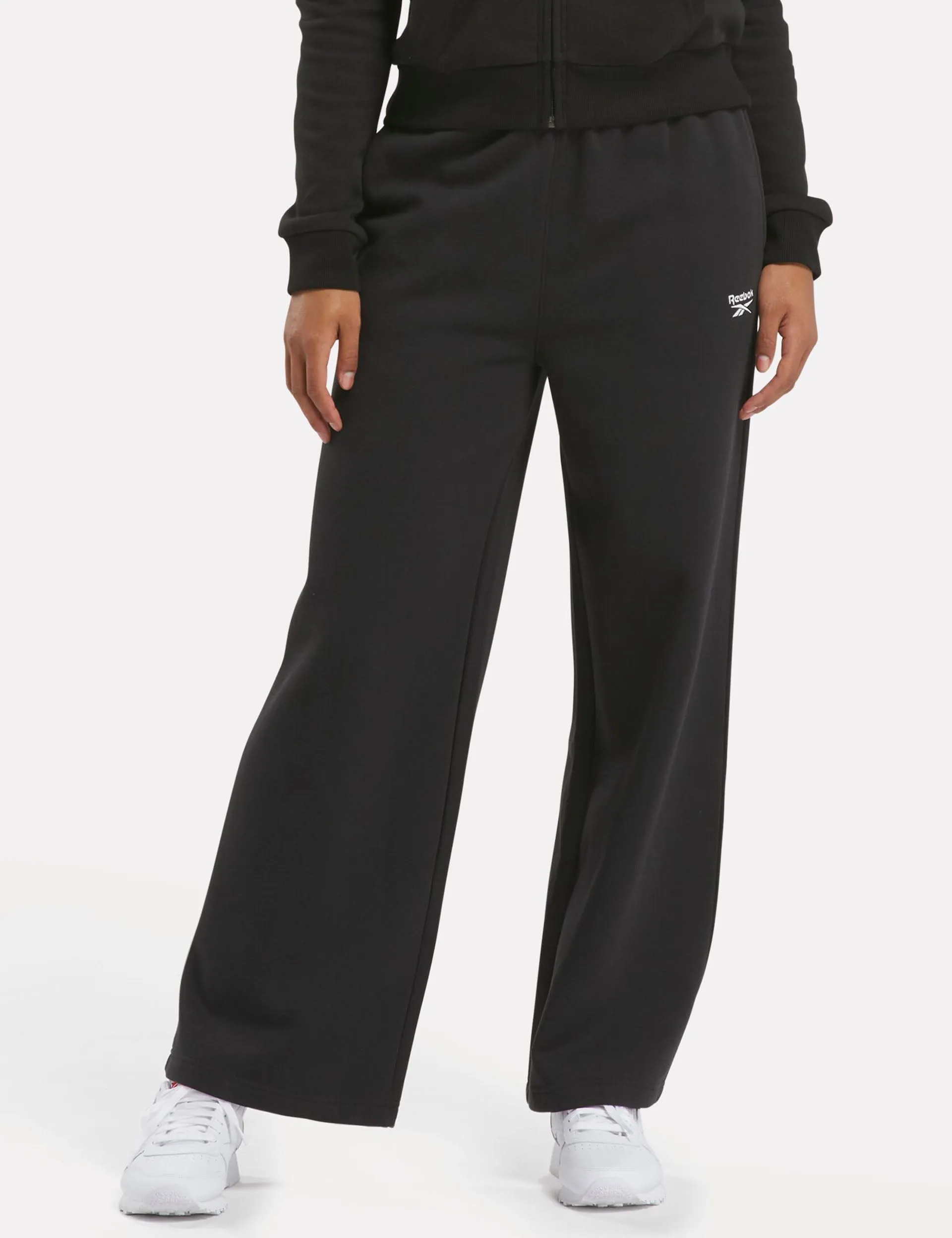 Identity Fleece Wide Leg Pants - Black