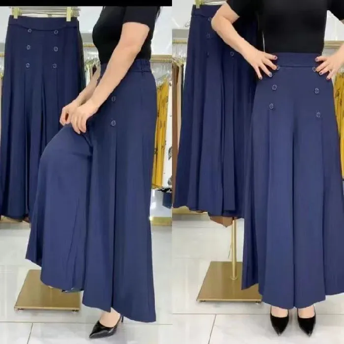 Kimberley – Women's Vintage High-Waist Wide-Leg Pants