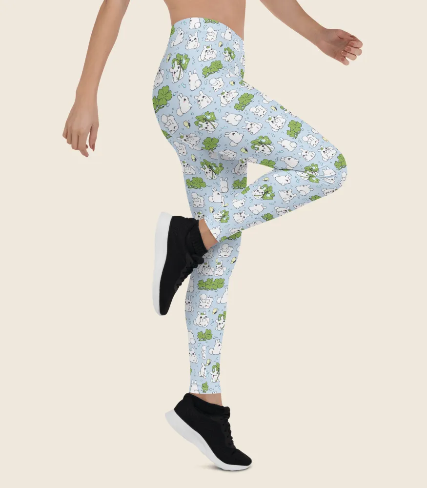 Lucky Puddle Bunnies Leggings