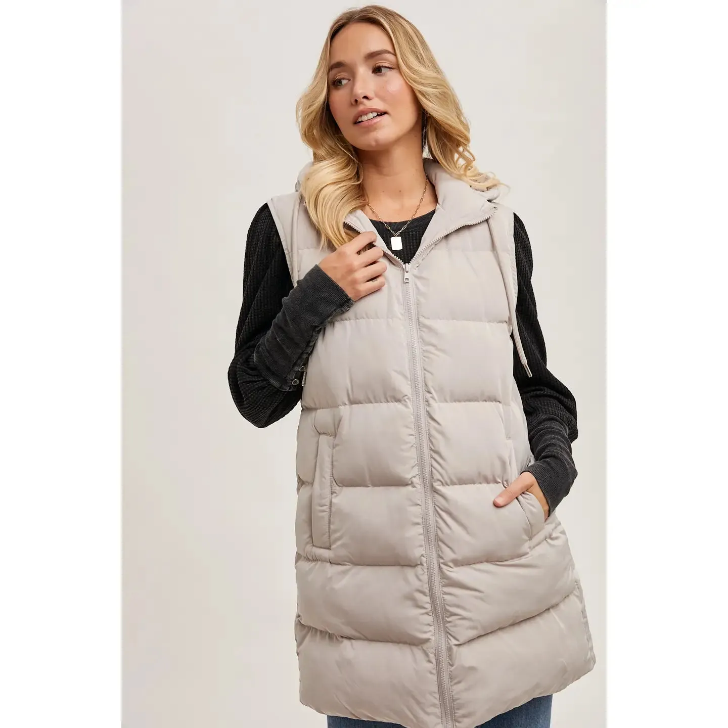 Maeve Longline Puffer Vest