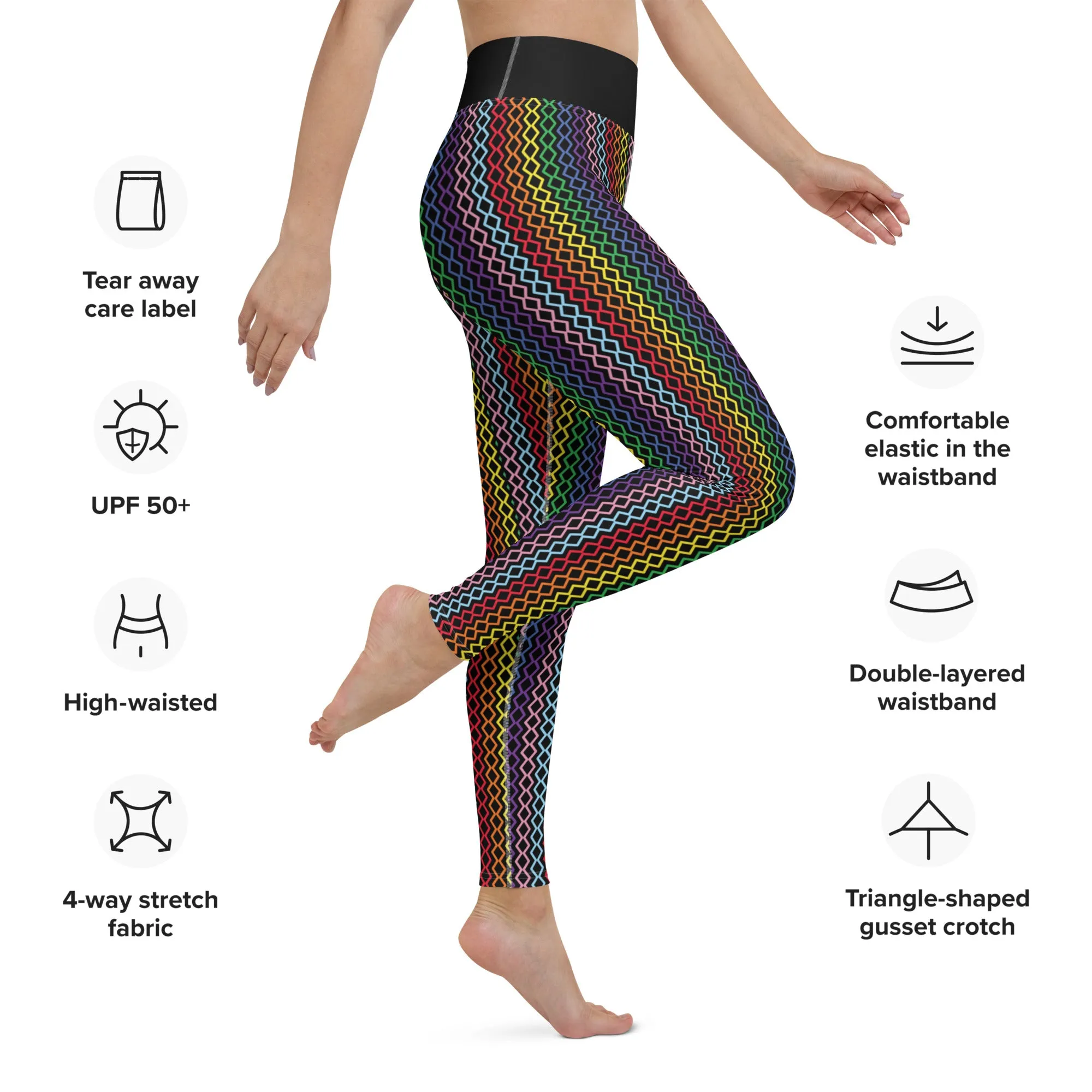 Modern Rainbow Women's Yoga Leggings