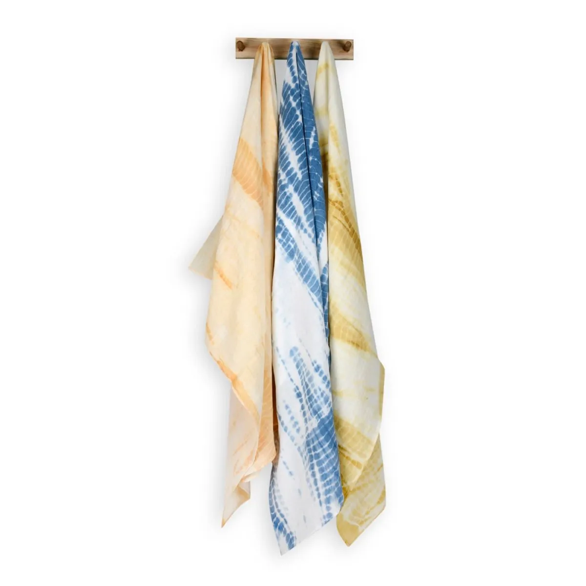 Naturally Dyed Organic Muslin Swaddles (Set of 3)- Ripples