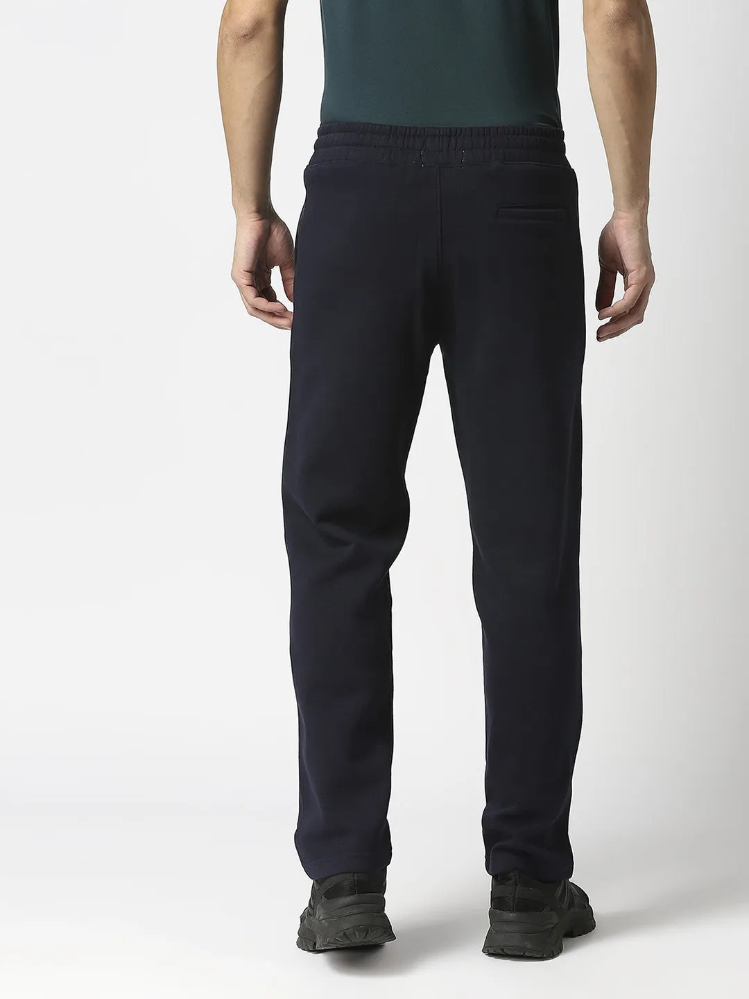 Navy Blue Fleece Track Pants