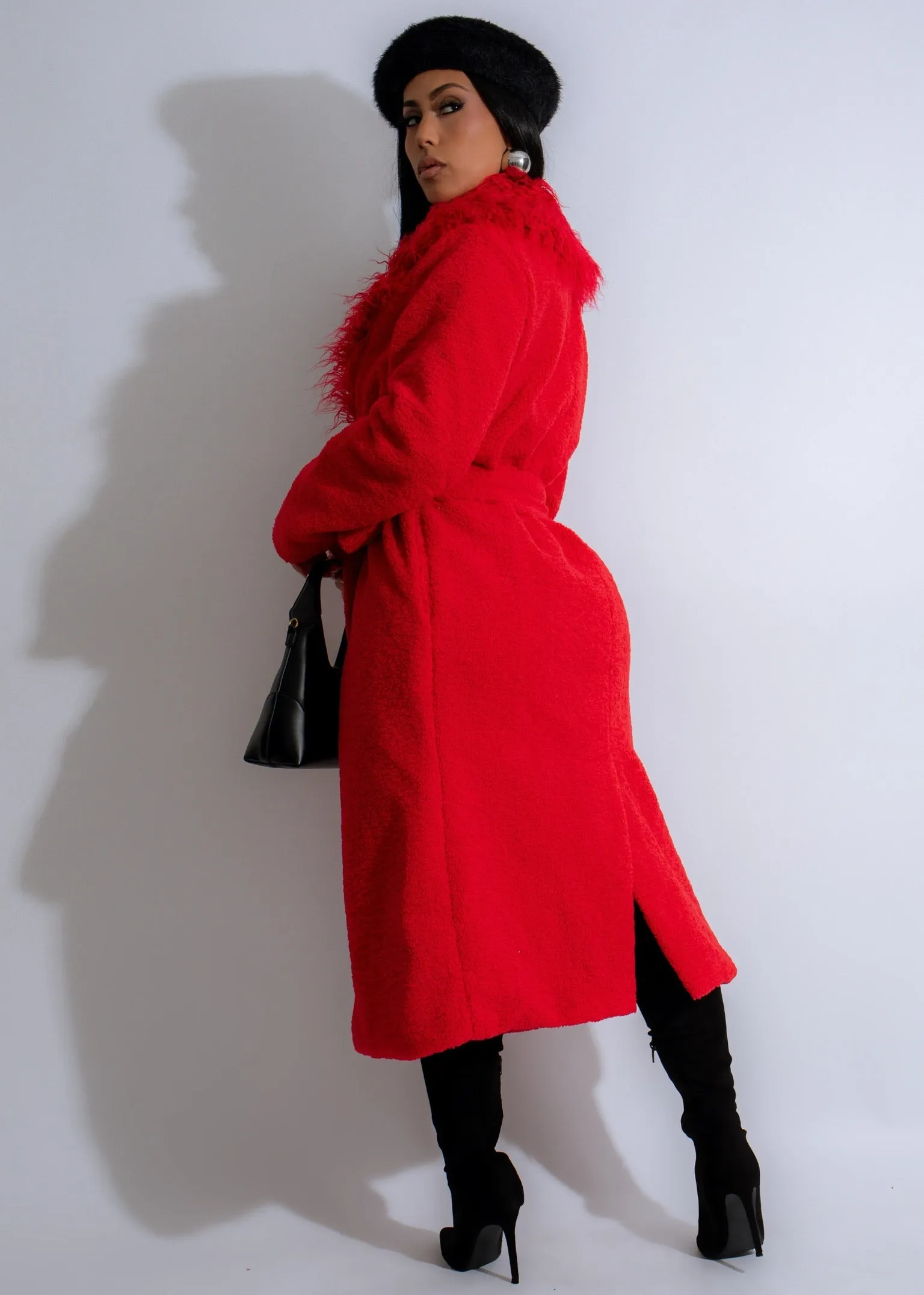 Nightfall Plush Coat Red