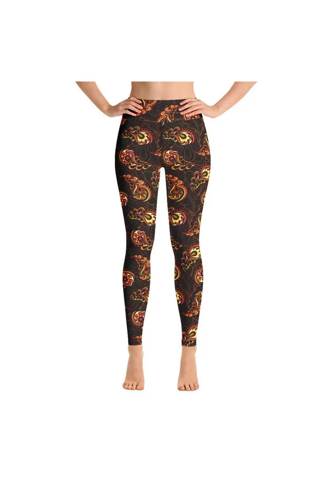 Paisley Spark Yoga Leggings