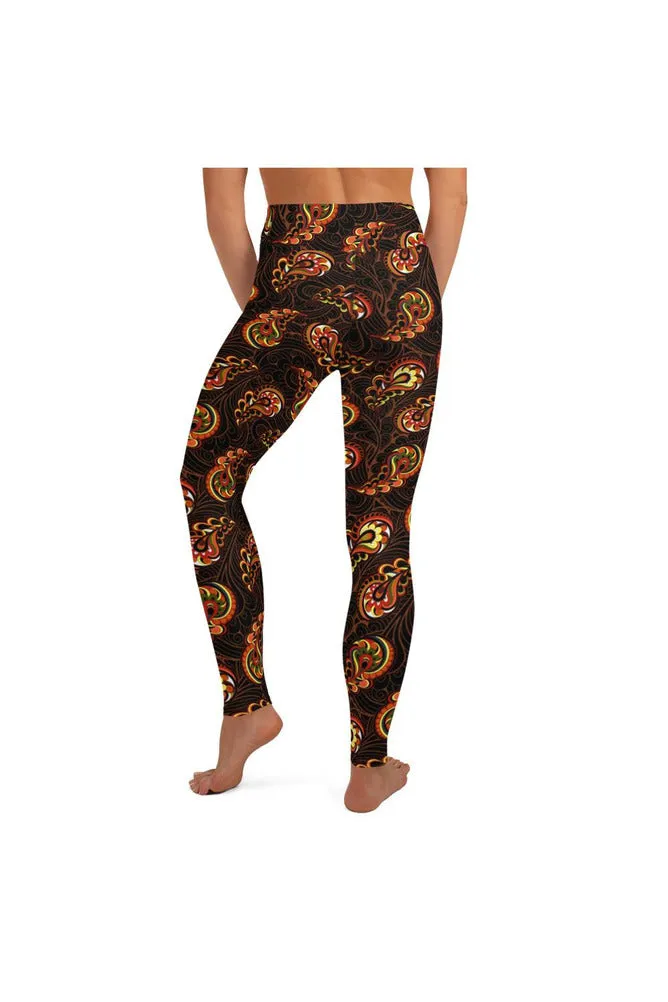 Paisley Spark Yoga Leggings