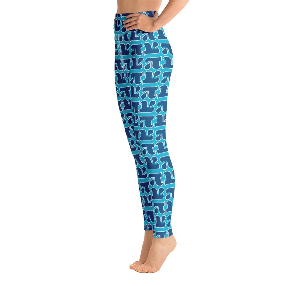 Pi Print Yoga Leggings