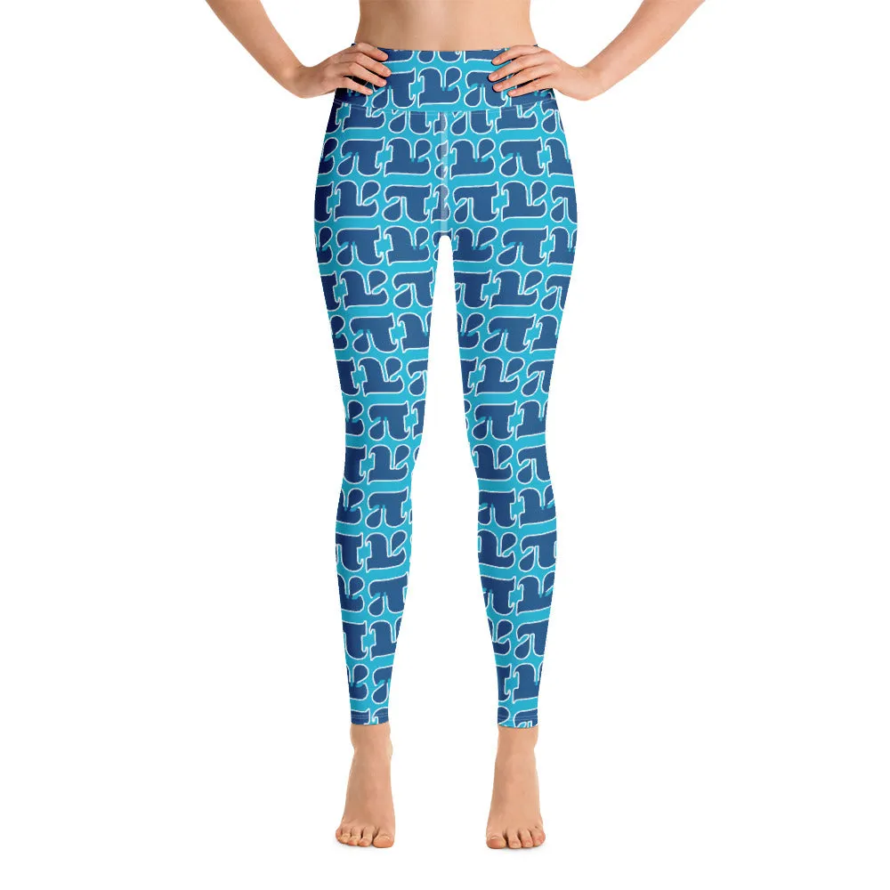 Pi Print Yoga Leggings