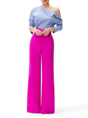 "Santiago"  Magenta High Waist Pants