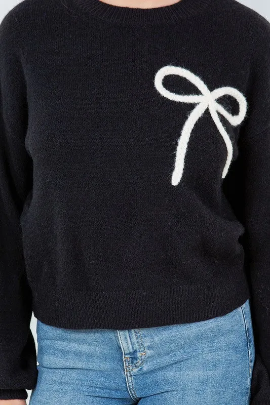 Ribbons Crewneck Sweater