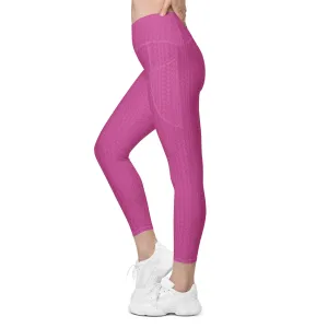 Rose Zing High Waisted Crossover Leggings with Pockets