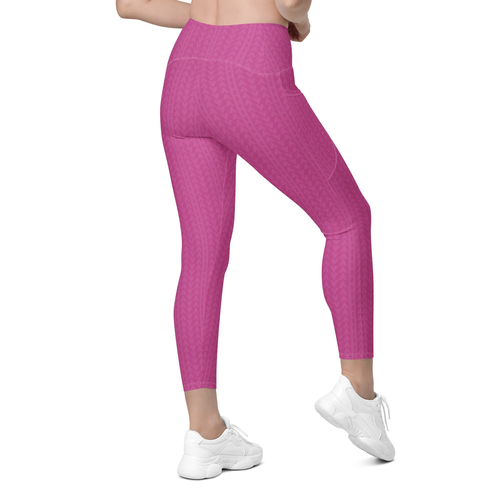 Rose Zing High Waisted Crossover Leggings with Pockets