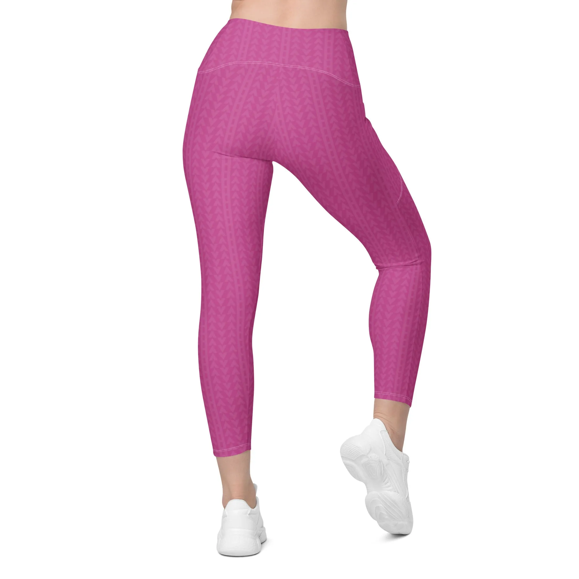 Rose Zing High Waisted Crossover Leggings with Pockets