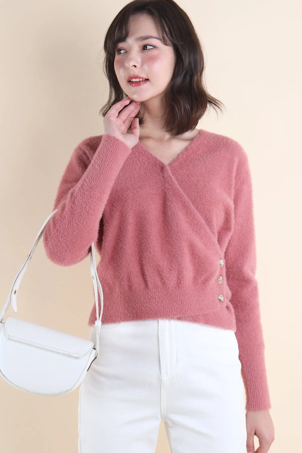 SAVANA KNIT TOP IN MAUVE