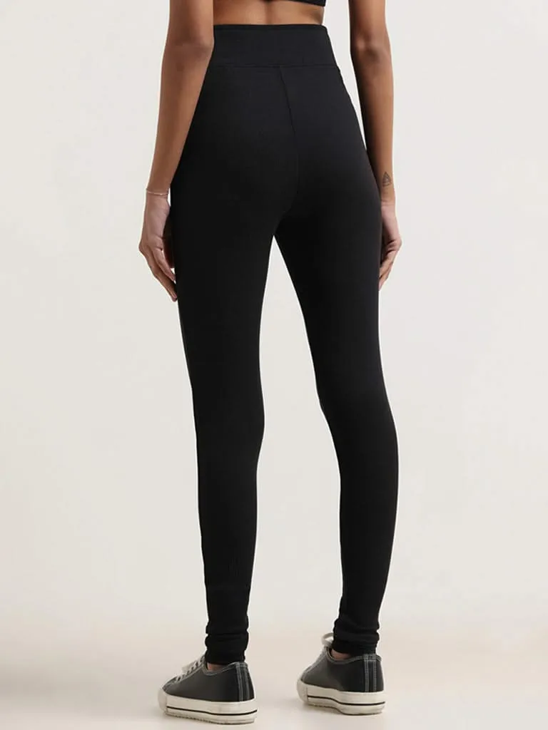 Superstar Black High Waisted Leggings