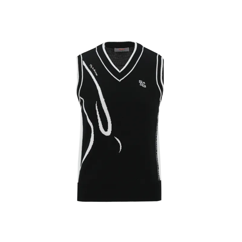 SVG High Quality Fleece Golf Vest Knitwear Athletic Top