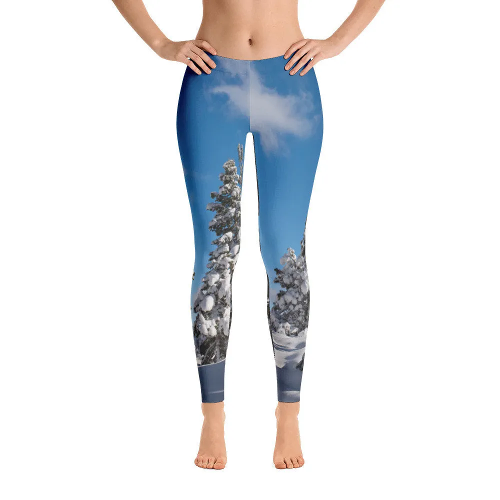 Tahoe Winter Trees Limited Edition Leggings