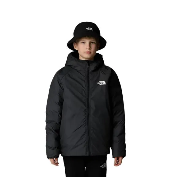 The North Face Teen Boys Coat Reversible Perrito Hooded Jacket Black