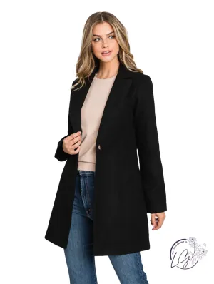 Thinking Twice  Waist Tapered Overcoat