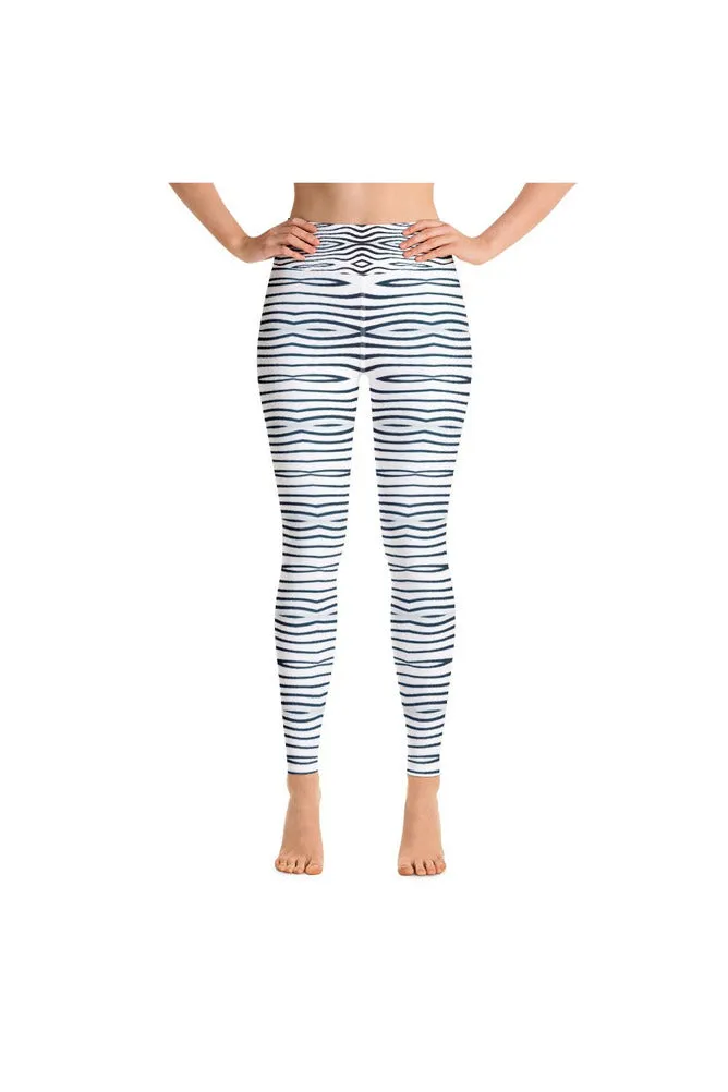 Wave Design Yoga Leggings